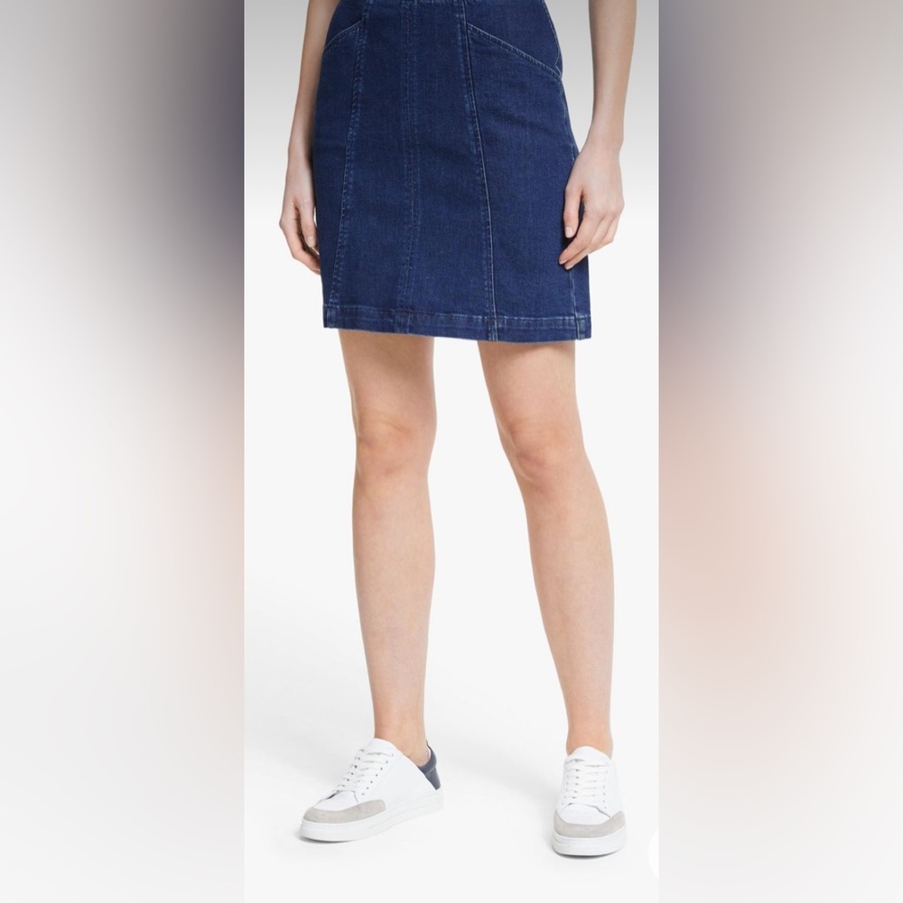 Boden Blue Denim Mini Pencil Skirt Size 4
